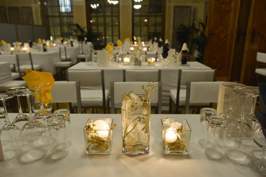 Stehtisch, Niro - Gr��e: 60 x 180 cm - Platte: wei�