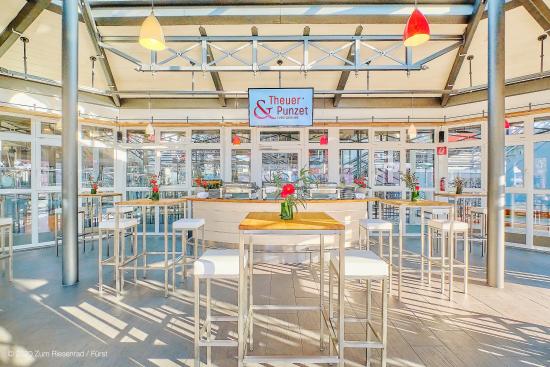 Stehtisch, Niro - Gre: 60 x  60 cm - Platte: Eiche