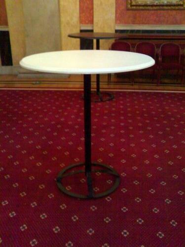 Stehtisch, rund - Durchmesser: 105 cm - Farbe: wei�