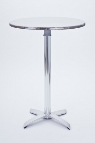 Stehtisch mit Niroplatte - Durchmesser: 80 cm