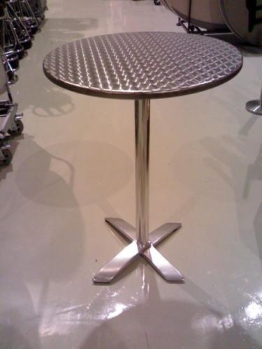 Stehtisch mit Niroplatte - Durchmesser: 80 cm