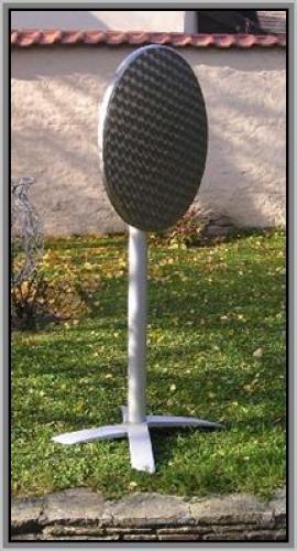 Stehtisch mit Niroplatte - Durchmesser: 80 cm