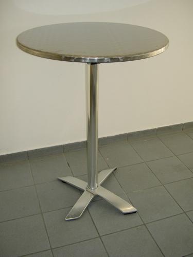 Stehtisch mit Niroplatte - Durchmesser: 80 cm