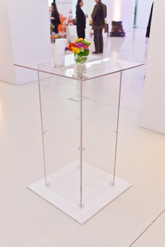Stehtisch, Plexi, glasklar
