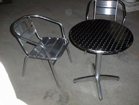 Alukaffeehaustisch - Variante: rund, 60 cm