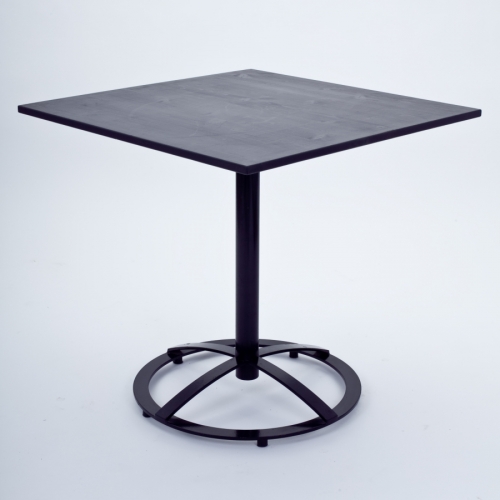 Kaffeehaustisch, eckig, 80 x 80 cm, schwarz