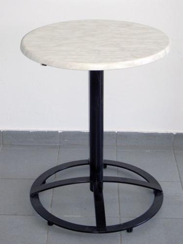 Kaffeehaustisch, rund - Durchmesser:  80 cm - Platte: schwarz