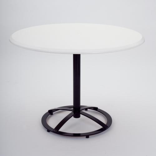 Kaffeehaustisch, rund - Durchmesser:  80 cm - Platte: schwarz