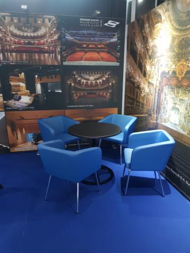 Kaffeehaustisch, rund - Durchmesser:  80 cm - Platte: schwarz