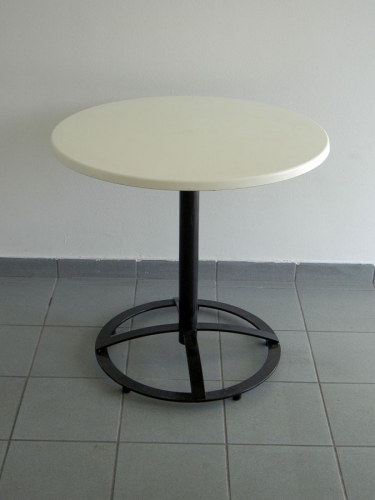 Kaffeehaustisch, rund - Durchmesser:  80 cm - Platte: wei�
