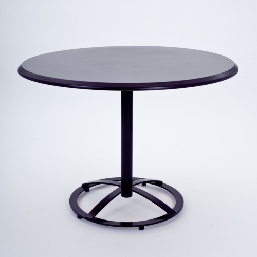 Kaffeehaustisch, rund - Durchmesser:  80 cm - Platte: schwarz
