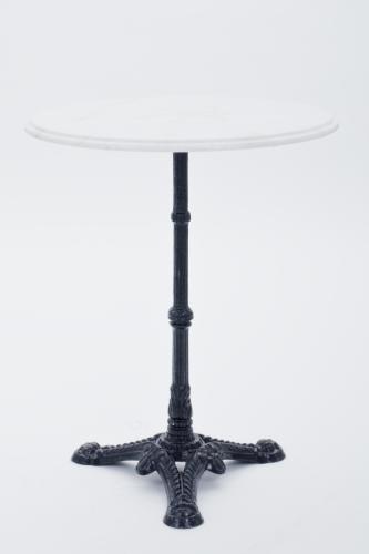 Kaffeehaustisch mit Marmorplatte - Durchmesser: 60 cm
