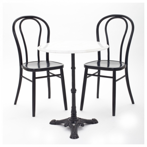 Kaffeehaustisch mit Marmorplatte