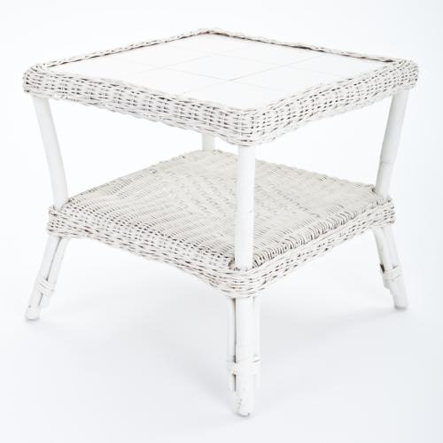 Rattantisch, 50 x 50 cm - Farbe: braun