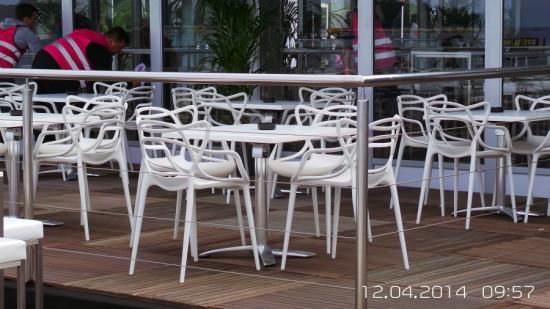 Kaffeehaustisch, eckig - Farbe: wei�