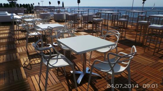 Kaffeehaustisch, eckig - Farbe: wei�