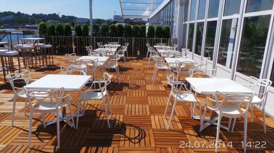 Kaffeehaustisch, eckig - Farbe: wei�