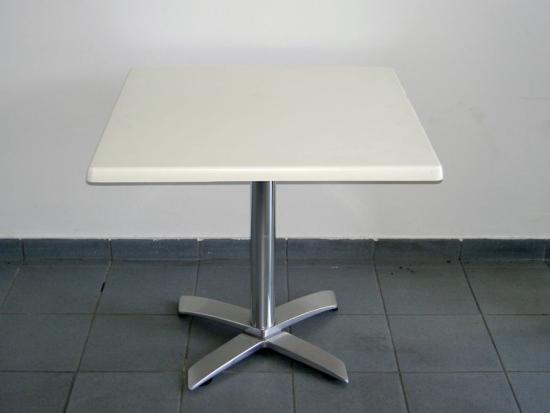 Kaffeehaustisch, eckig - Farbe: wei�