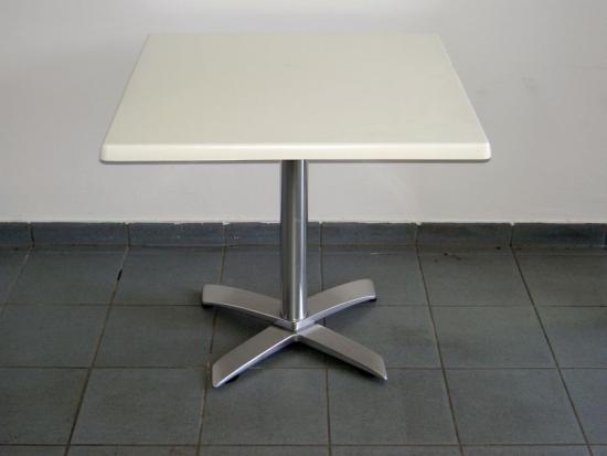 Kaffeehaustisch, eckig - Farbe: wei�