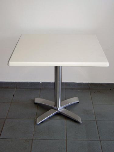 Kaffeehaustisch, eckig - Farbe: wei�