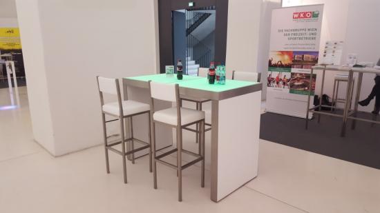 Br�ckentisch, 150 x 75 cm - Top: Beleuchtung