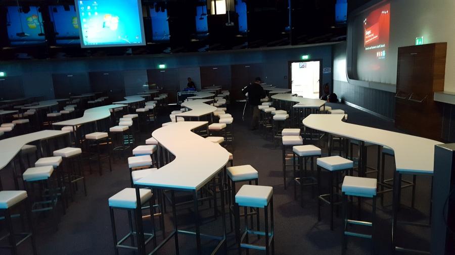 Stehtisch, Niro, Wave, wei�e Platte