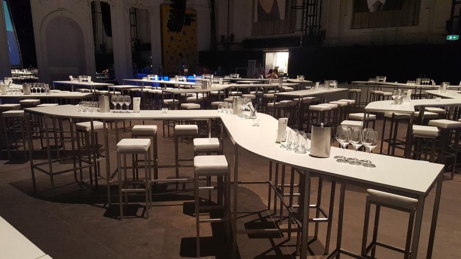 Stehtisch, Niro, Wave, wei�e Platte