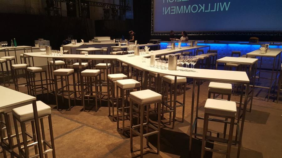 Stehtisch, Niro, Wave, wei�e Platte