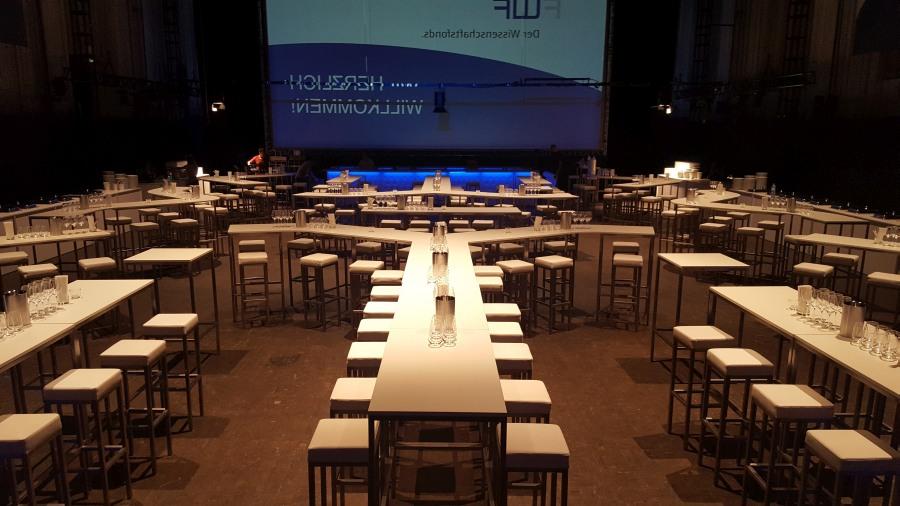 Stehtisch, Niro, Wave, wei�e Platte