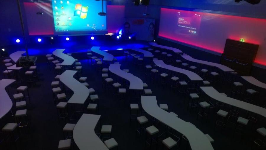 Stehtisch, Niro, Wave, wei�e Platte