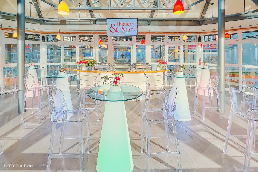 Stehtisch, Peak mit LED-Beleuchtung - Variante: Single