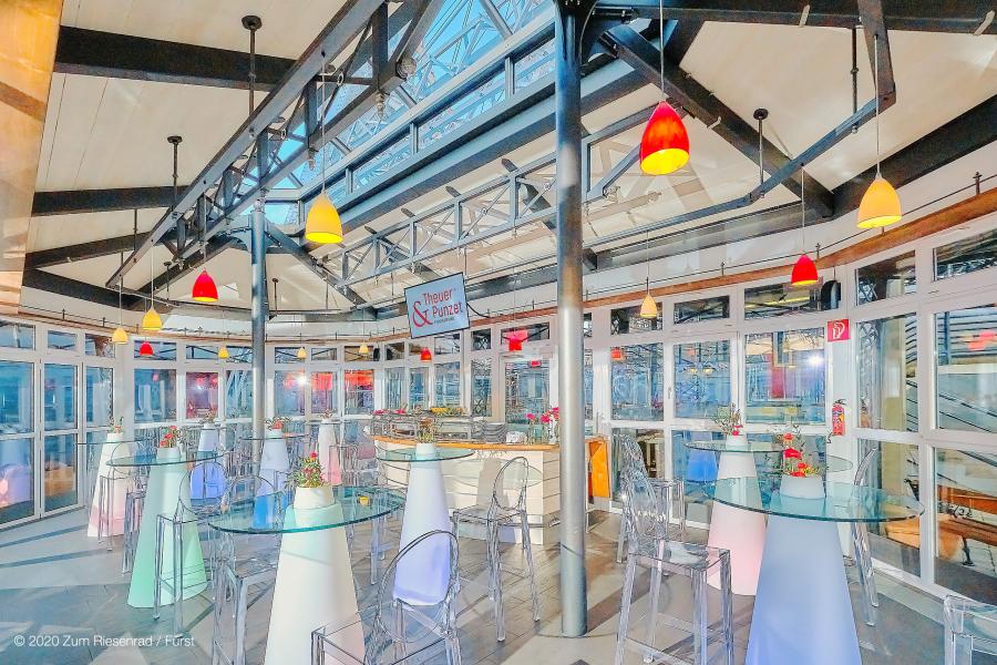 Stehtisch, Peak mit LED-Beleuchtung - Variante: Single