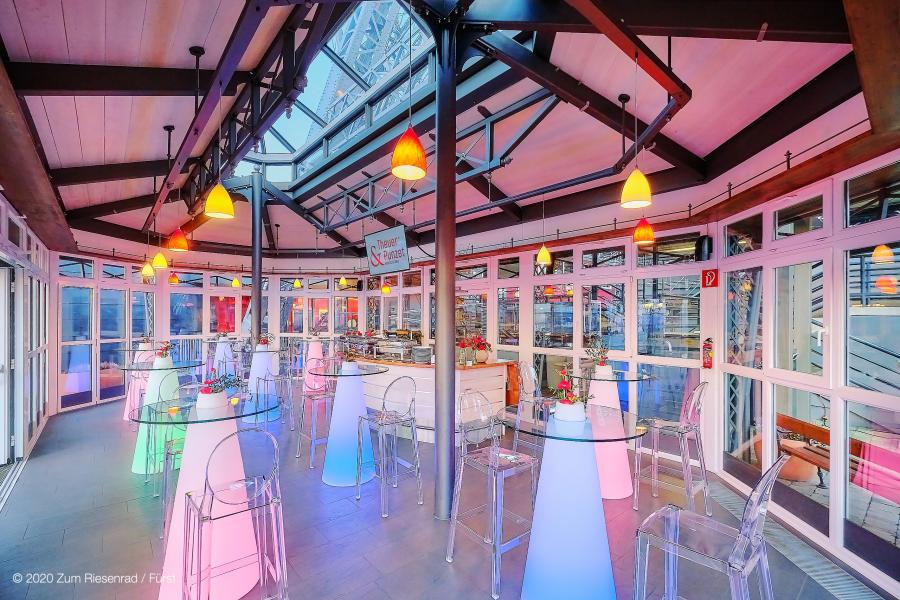 Stehtisch, Peak mit LED-Beleuchtung - Variante: Single