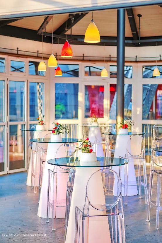 Stehtisch, Peak mit LED-Beleuchtung - Variante: Single