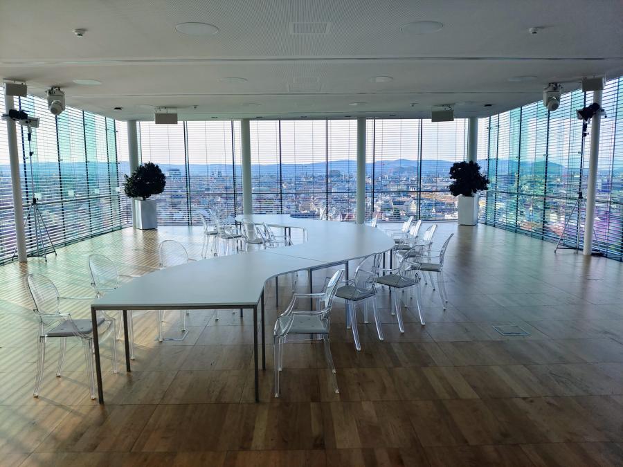 Esstisch, Niro, Spezial - Form: Wave XL - Farbe: wei�