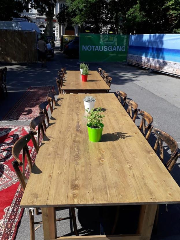 Cottage Tisch, eckig, braun - Gr��e: 250 x 100 cm