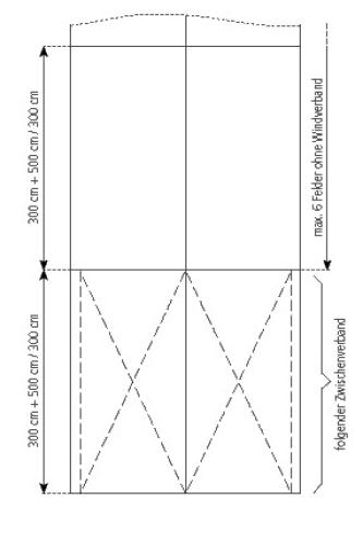 Festzelt - Breite: 4 m - L�nge:  9 m - Seitenh�he: 3 m - Firsth�he: 3,65 m