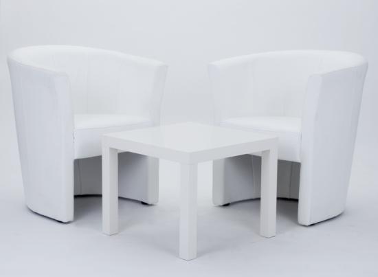 Couchtisch, 55 x 55 cm - Farbe: schwarz