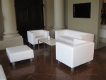 Couchtisch, Niro - Gre: 60 x 60 cm - Platte: wei 