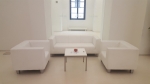 Couchtisch, Niro - Gre: 60 x 60 cm - Platte: wei 