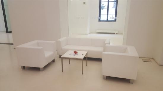 Couchtisch, Niro - Gr��e: 60 x 60 cm - Platte: wei�