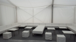 Couchtisch, Niro - Gre: 60 x 60 cm - Platte: wei 