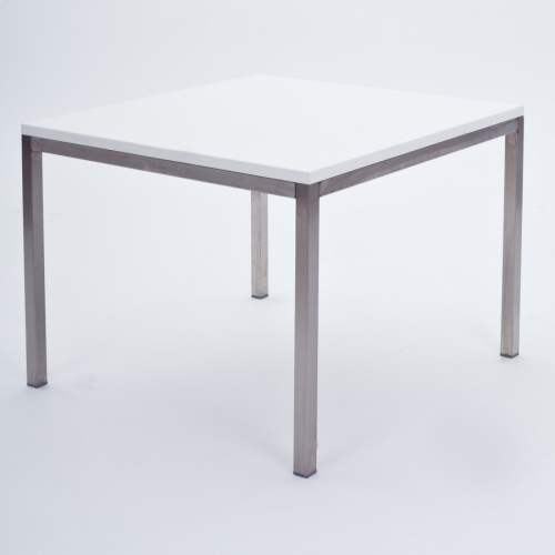 Couchtisch, Niro - Gr��e: 60 x 60 cm - Platte: wei�