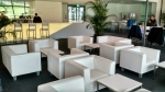 Couchtisch, Niro - Gre: 60 x 60 cm - Platte: wei 