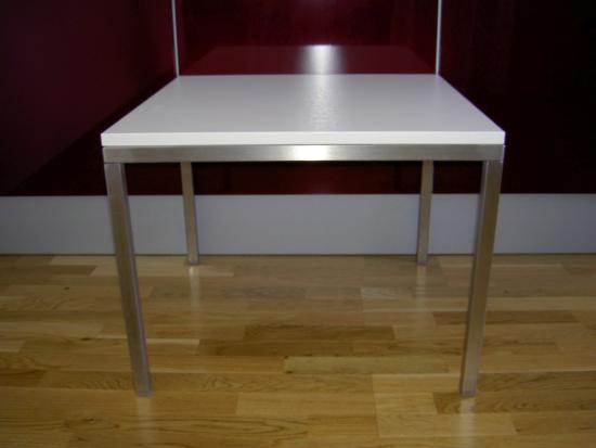 Couchtisch, Niro - Gr��e: 60 x 60 cm - Platte: wei�