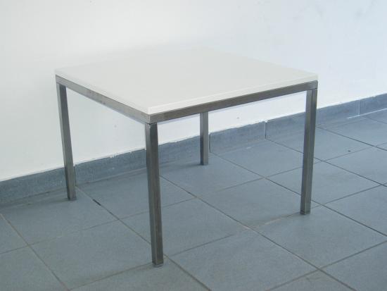 Couchtisch, Niro - Gr��e: 60 x 60 cm - Platte: wei�