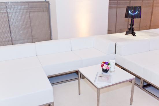 Couchtisch, Niro - Gr��e: 60 x 60 cm - Platte: wei�