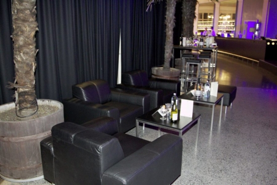 Couchtisch, Niro - Gr��e: 60 x 60 cm - Platte: schwarz