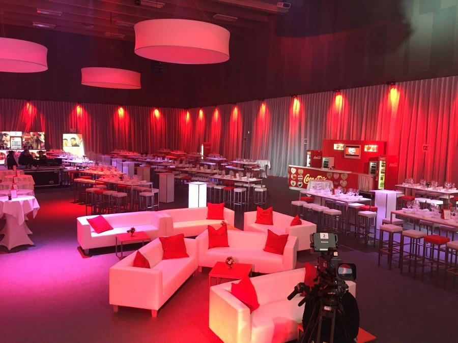 Couchtisch, Niro - Gr��e: 60 x 60 cm - Platte: rot