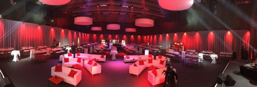 Couchtisch, Niro - Gr��e: 60 x 60 cm - Platte: rot